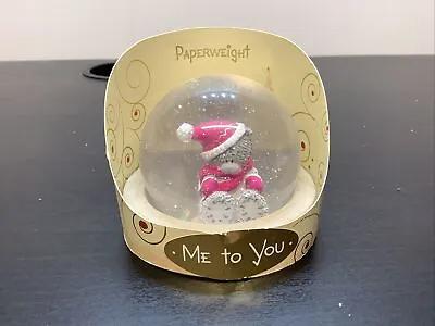 £14.95 • Buy Me To You Bear Paper Weight Figurine Ornament Figure Rare Snow Globe Look Winter