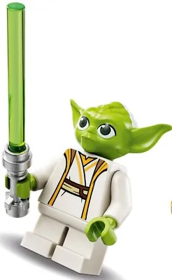 GENUINE LEGO® SW1270 Yoda - Lime With Saber Tenoo Jedi Temple 75358 NEW • $23.90