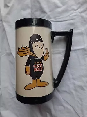 Budweiser Beer Mighty Malt Thermo Serv Mug  Plastic Cup Retro 16oz Htf Vintage • $24.99