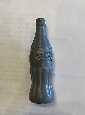 Coca Cola Miniature Mini Cast Pewter Soda Bottle 1995 4.25” 5.4 Oz. Preowned VG+ • $24