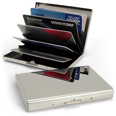 £4.59 • Buy Stainless Steel Pocket Business ID Credit Debit Card RFID Wallet Case Holder Box