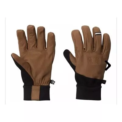 Mountain Hard Wear Brown Black Leather Camp Glove Size XS (Unisex) • $49