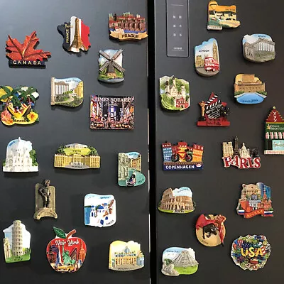 Cities Europe World Tourism 3D Resin Creative Souvenir Fridge Magnet H3 • $4.99