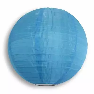30  Sky Blue Jumbo Shimmering Nylon Lantern Even Ribbing Durable Dry Outdoor • $45.69