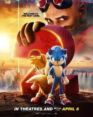 $8.99 • Buy Sonic The Hedgehog 2 Movie Poster Knuckles New Exclusive DECAL Art Jim Carrey Tw