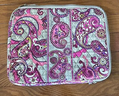 Vera Bradley Computer Laptop Sleeve Bag Carry Case Zippered 14” X  11” • $10.95