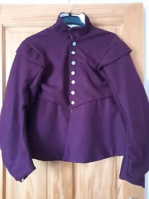 Reenactment Doublet Dark Red ECW 17th Century Pirate LARP Fancy Dress BNWOT • £70