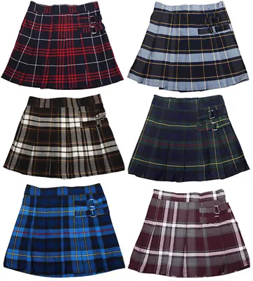 French Toast School Uniform Girls Regular & Plus Sizes Pleat Plaid Scooter Skirt • $12