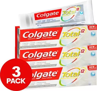 3 X Colgate Total Advanced Clean Whitening Toothpaste 115g • $28