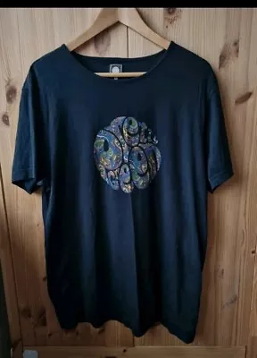 Black Pretty Green Paisley T Shirt Large • £10