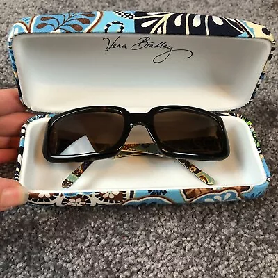 Vera Bradley Frames Bali Blue With Matching Hard Case VB-3519S 52 19 130 • $21.50