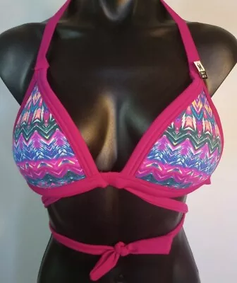 NWT PINK Victoria’s Secret Size M Double Tie Padded Bikini Top • $18.20