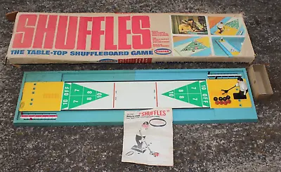 Vintage Aurora Shuffles The Table-Top Shuffleboard Game 1969 Very Nice 44  Long • $51.26