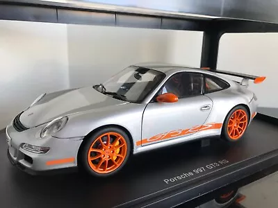 1:18 AUTOart PORSCHE GT3 RS 997 SILVER / ORANGE • $200