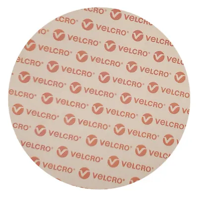 VELCRO®  Stick On Pads 75mm Hook And Loop Self-Adhesive Backing Sticky Dot Discs • £2.99