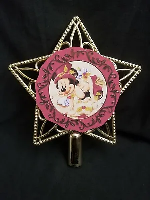 Victorian Mickey & Minnie Mouse Disney Inspired Christmas Tree Topper Ornament • $19.99