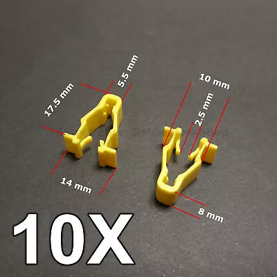 $6.29 • Buy 10X Yellow Wheel Arch Trim Clips For Honda Civic, CRV & HRV