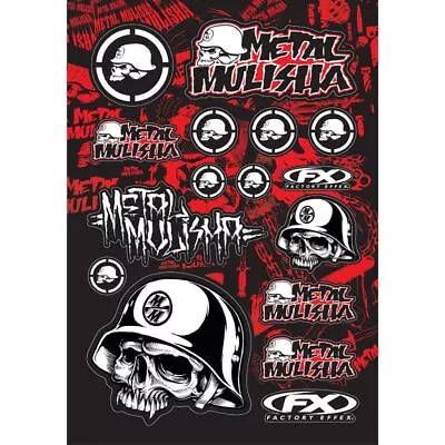 Factory Effex Sticker Decal Sheet Kit Metal Mulisha Graphic • $19.95