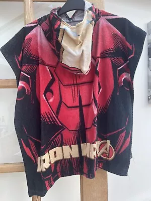 Tu Boys Iron Man Hooded Beach Towel Poncho - Toddler Size • £0.99