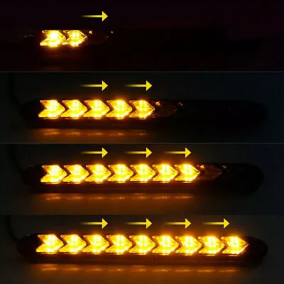 2x 9 LED Car Strip DRL Driving Fog Turn Signal Lamp Daytime Running Light 12V • $20.57