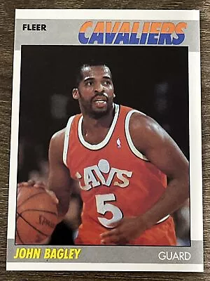 John Bagley 1987 Cleveland Cavaliers 87-88 Fleer Basketball #5 Of 132 Nrmt Sharp • $1