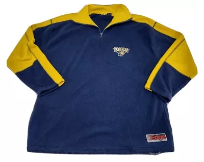 Vtg Pro Edge 1997 Indiana Pacers Mens Large 1/4 Zip Pullover Sweatshirt Fleece  • $11.33