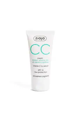 Ziaja Cc Cream Irritated Sensitive Skin With Dilated Capillaries 50Ml OFFICIAL • £9.83