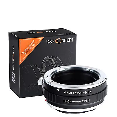 K&F Concept Adapter For Minolta AF Mount Lens To Sony E Mount NEX A5000 A7II A7R • $28.49