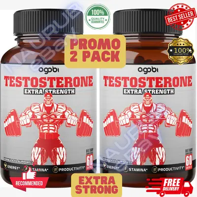 $39.99 • Buy 2 Pack Legal STEROID ANABOLIC Testosterone BULKING Booster GROW MUSCLE 120 Pills