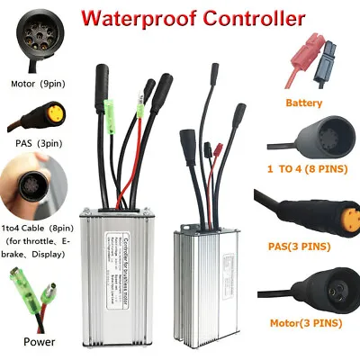 36V 48V 15/17/22/30A Waterproof Controller Fr 250W - 1500W Ebike Brushless Motor • £33.72