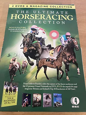 The Ultimate Horseracing Collection 4 Dvd And Magazine • £10