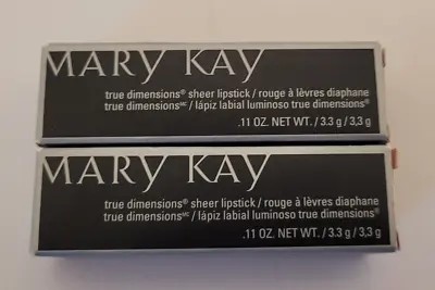 Lot Of 2 Mary Kay True Dimensions Sheer Lipstick Arctic Apricot 08171 • $14.99