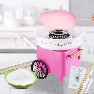 Electric Candyfloss Making Machine Home Party Cotton Sugar Candy Floss Maker DIY • £29.99