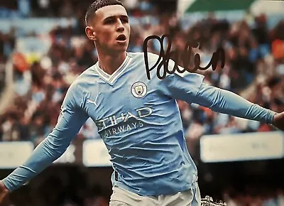 Phil Foden Manchester City Signed Photo Football • £15