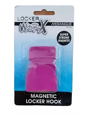 Locker Worx Merangue Super Strong Magnet Hook. Magenta For Jacket Or Coat. NIP • £5.78