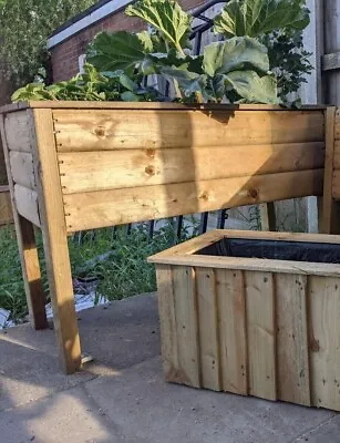 Heavy Duty Stylish Wooden Garden Planter For Vegetables Or Plants • £50