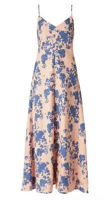 $280 • Buy SCANLAN THEODORE Aus 12, BNWT,100% Linen Floral Slip Dress, Coral Pink, RRP $550