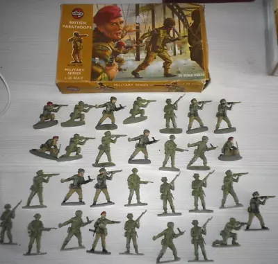 Airfix Toy Soldiers British Paratroops Boxed 1/32 Scale WW2 (29 Figures) • £9.99