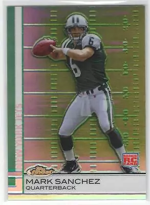 2009 Topps Finest Mark Sanchez Refractor RC #80 • $7.99