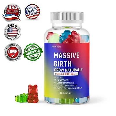 Male Enhancing 90 Gummies Massive Girth Enlargement Support Testosterone Extreme • $17.98