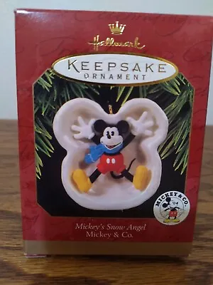 Hallmark Keepsake Ornament Mickey's Snow Angel Mickey And Co. Disney 1997 • $7.75