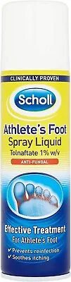 £9.97 • Buy Scholl Advance Athletes Anti-Fungal Foot Spray Effective Removes Rash Socks Care