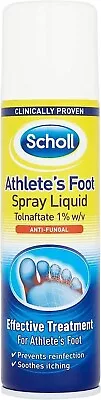 £9.97 • Buy Scholl Advance Athletes Anti-Fungal Foot Spray Effective Removes Rash Socks Care