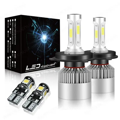 For Toyota MR2 MK2 H4 Super White 6000k LED High/Low Side Headlight Bulbs Set • £24.99