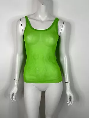 Vtg Jean Paul Gaultier Green Mesh Tank Top M • $250