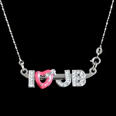 £4.49 • Buy I Love Justin Bieber JB Metal Necklace Chain With Free Gift Bag Stocking Filler