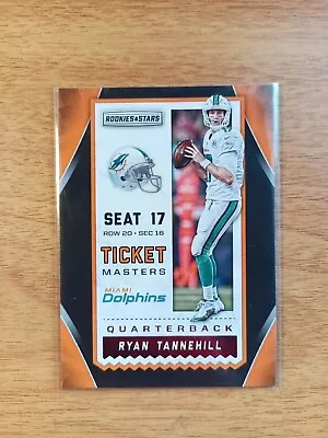 Ryan Tannehill 2016 Rookies & Stars  Ticket Masters  Insert Football Card-#9 • $0.99