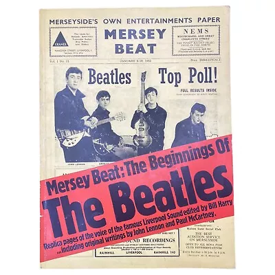 BEATLES - Mersey Beat The Beginnings Of The Beatles - Bill Harry 1977 Softcover • $79.99