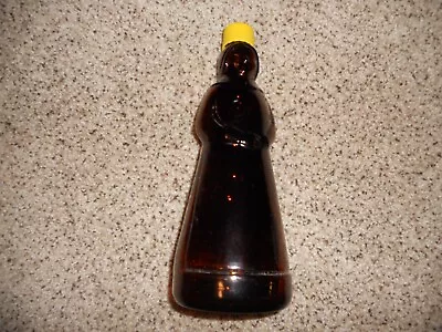 VINTAGE MRS. BUTTERWORTH'S GLASS BOTTLE With Yellow Lid • $9.99