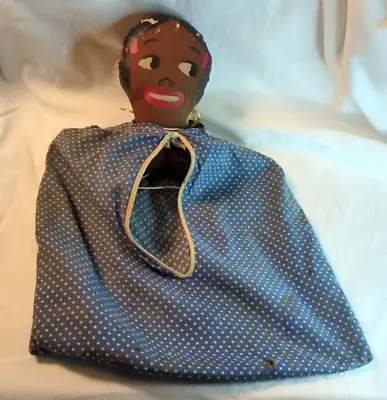 Vintage African American  Hanging Laundry Bag Clothes Pin Bag Holder • $26.25